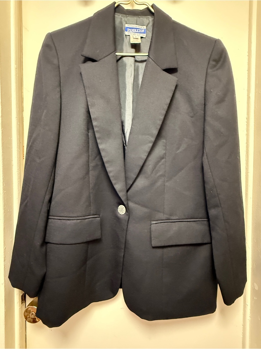 Pendleton Women’s Wool Black Single-Button Sport Blazer M